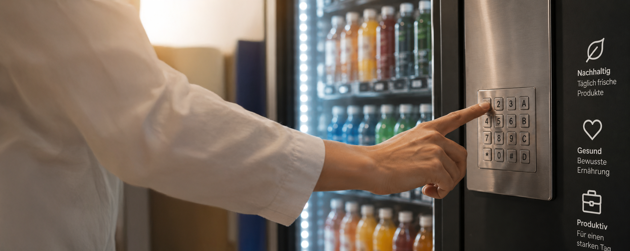 Bedienung eines Bio-Vending-Automaten